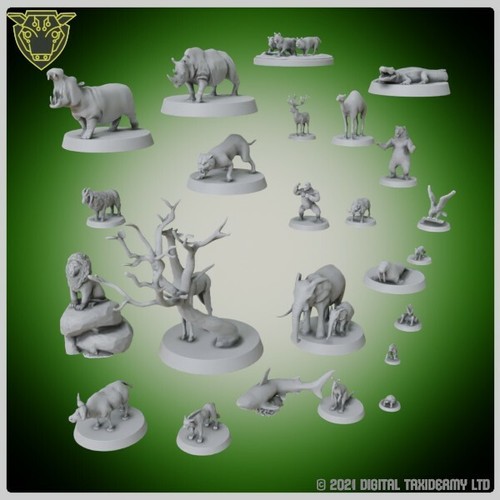 Animal figures 28mm - figures,