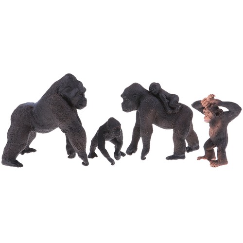 4pcs set gorilla model - 4pcs/set, zoo