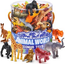 60 Piece Mini Zoo Animal Toy