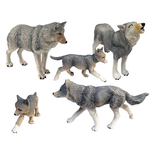 1set wolf animal model zoo - wolf,