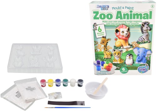 Mould paint zoo animals - paint,