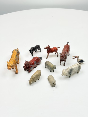 Vintage metal farm zoo - metal,