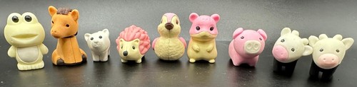 Animal erasers bundle farm - bundle,