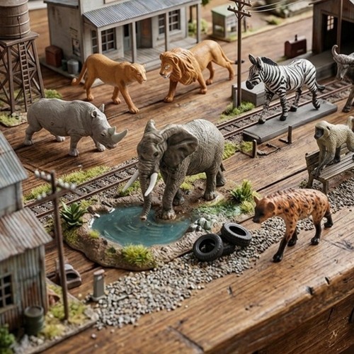 Hand painted animal - hand,