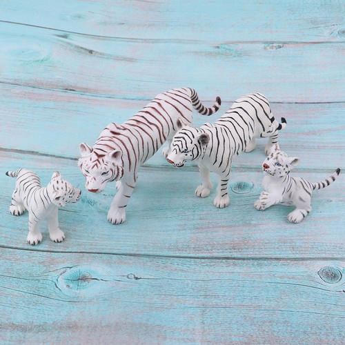 4pcs set mini tiger model - 4pcs/set,