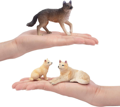 8pcs wolf figures forest - 8pcs,