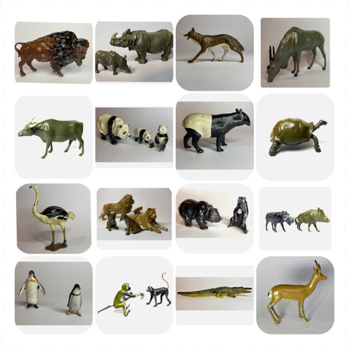 Vintage britains lead zoo - lead,